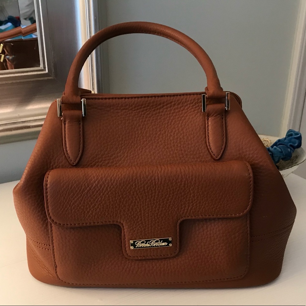 Authentic Saddlebrown Brooks Brothers Handbag
